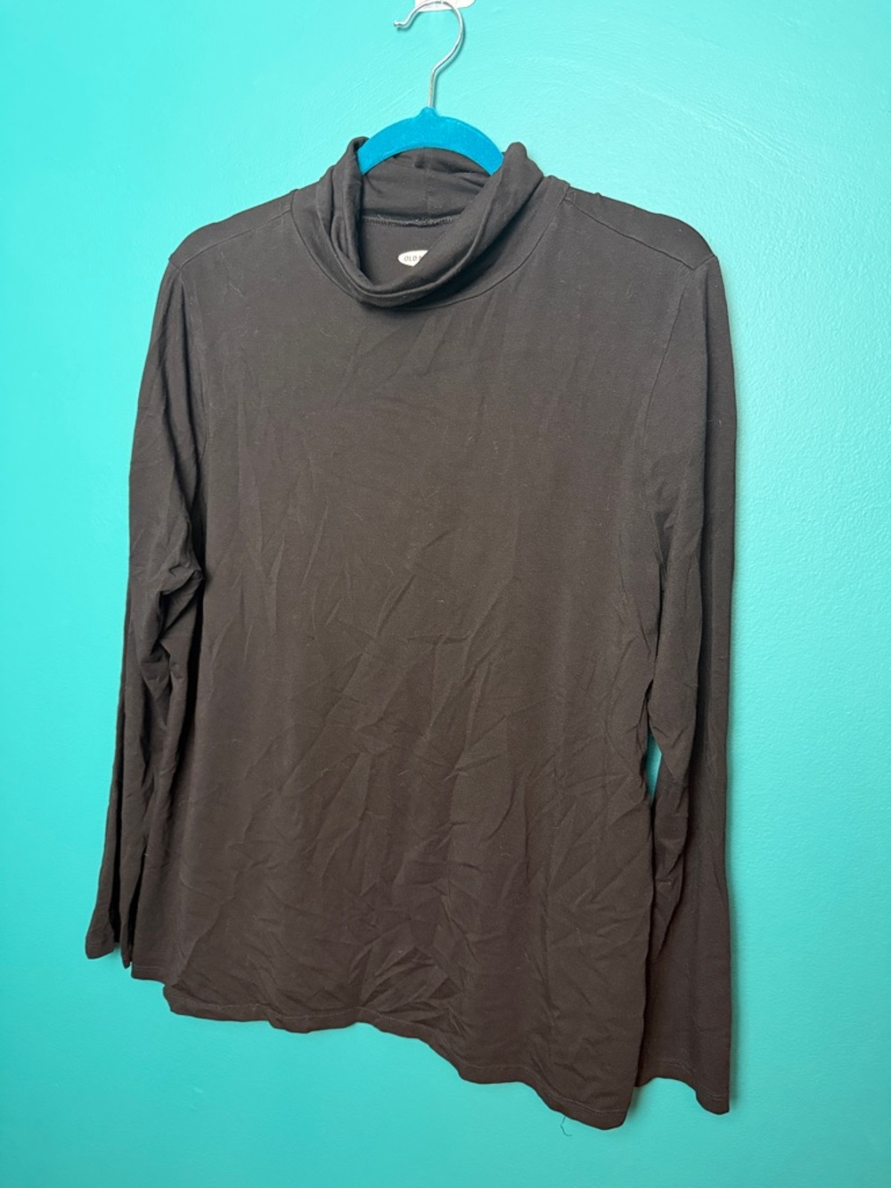 Old Navy Black Women's Long-Sleeve Turtleneck Top